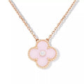Sweet Alhambra Pink Clover Necklace