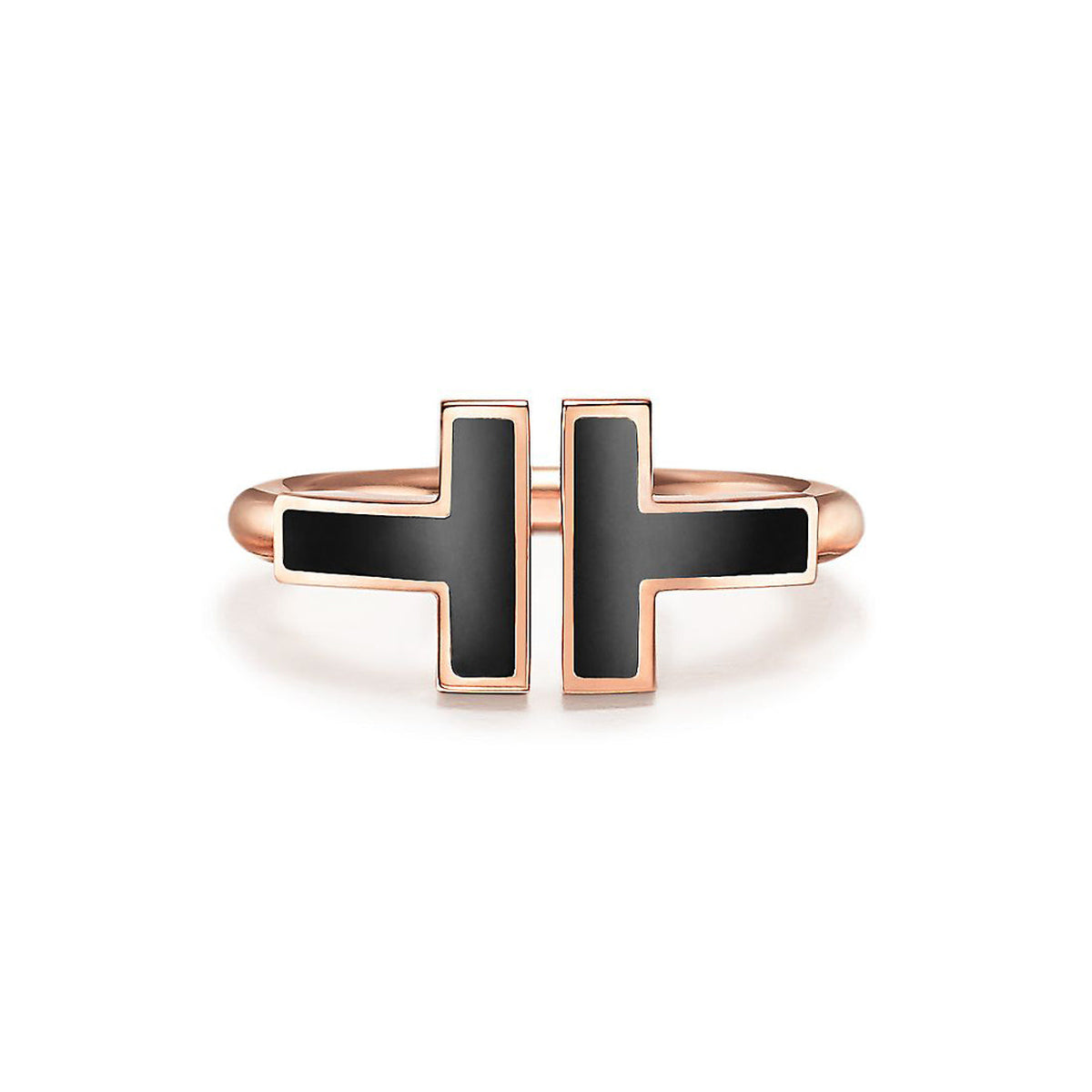 T Black Onyx Wire Ring
