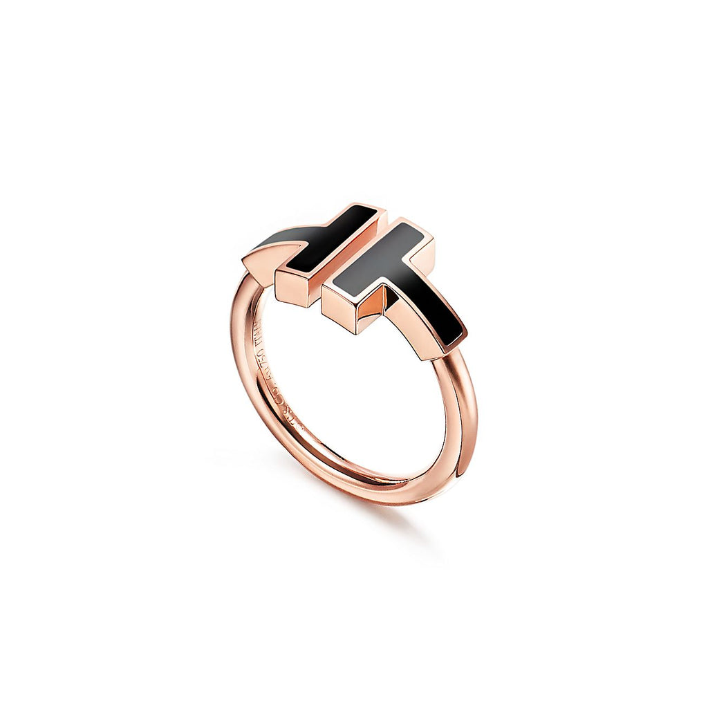 T Black Onyx Wire Ring
