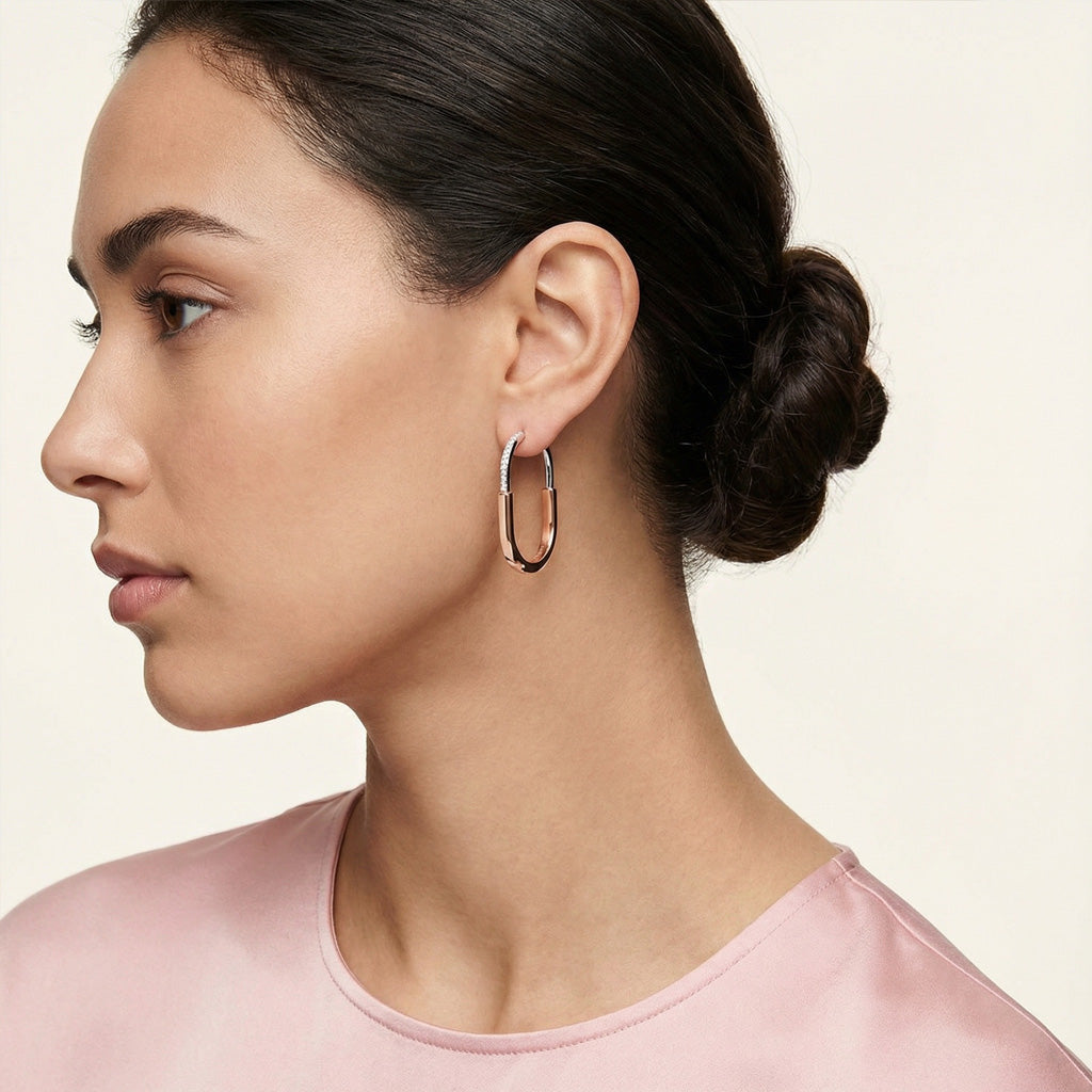 T Lock Earrings