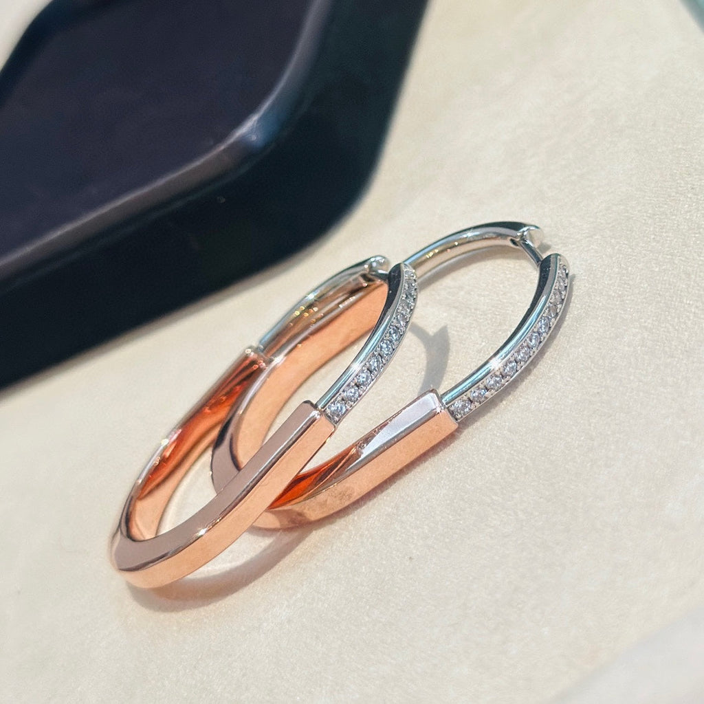 T Lock Earrings