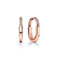 T Lock Medium Hoop Earrings