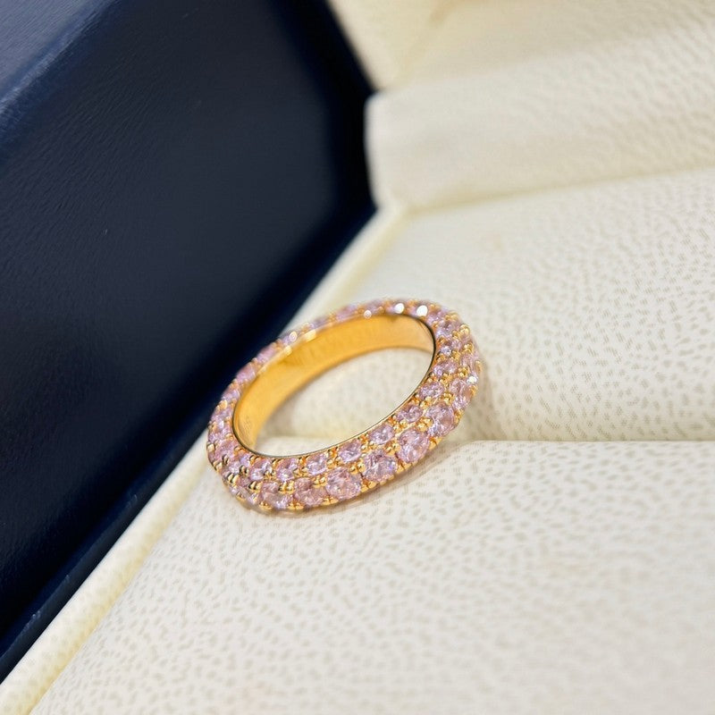 T Pink Crystal Eternity Band