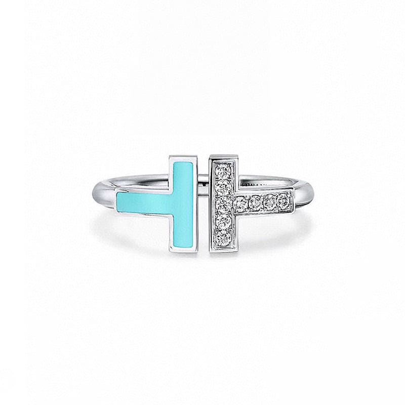 T Wire Ring With Turquoise
