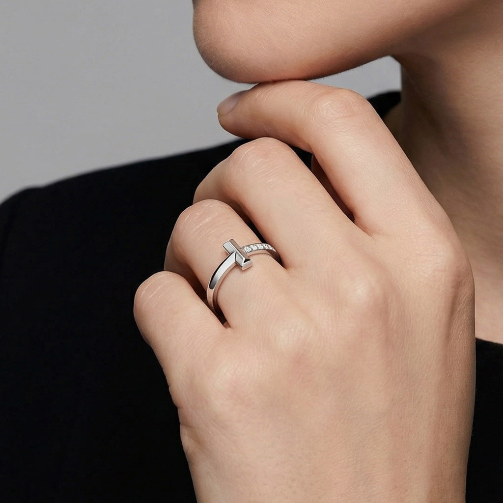 T1 Pavé Band Ring