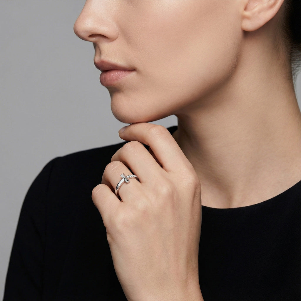 T1 Pavé Band Ring