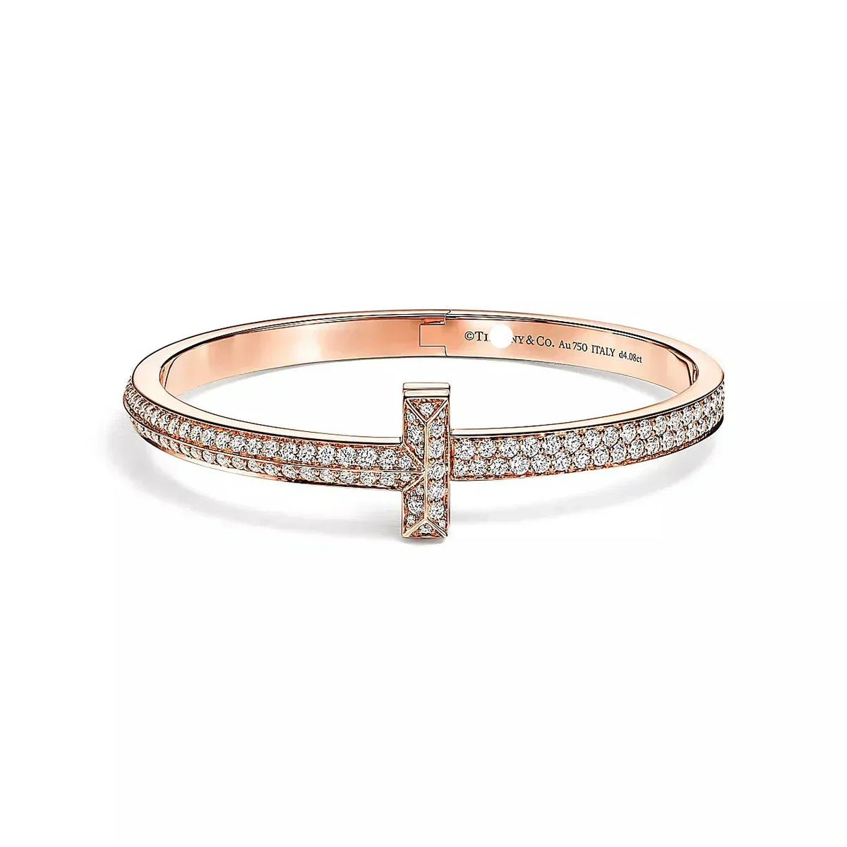 T1 Wide Hinged Bangle Bracelet