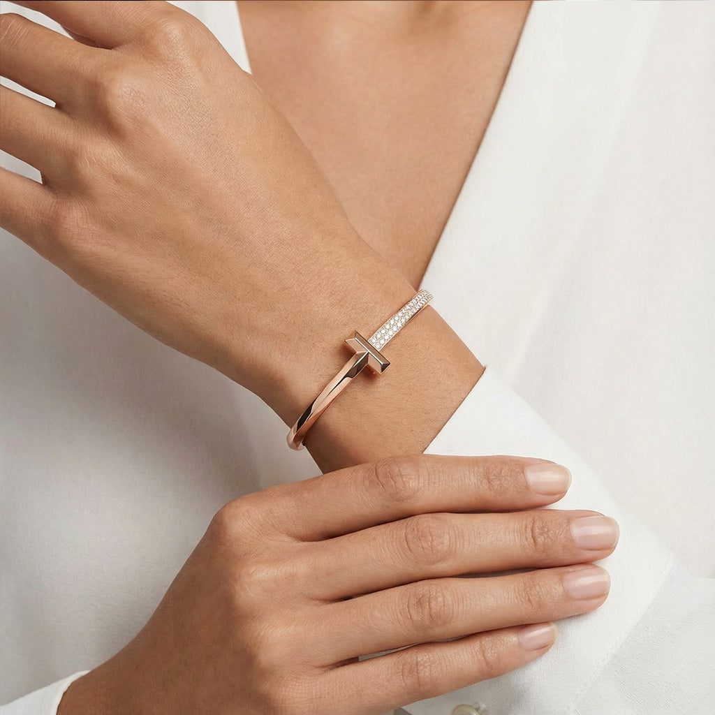 T1 Wide Hinged Bracelet