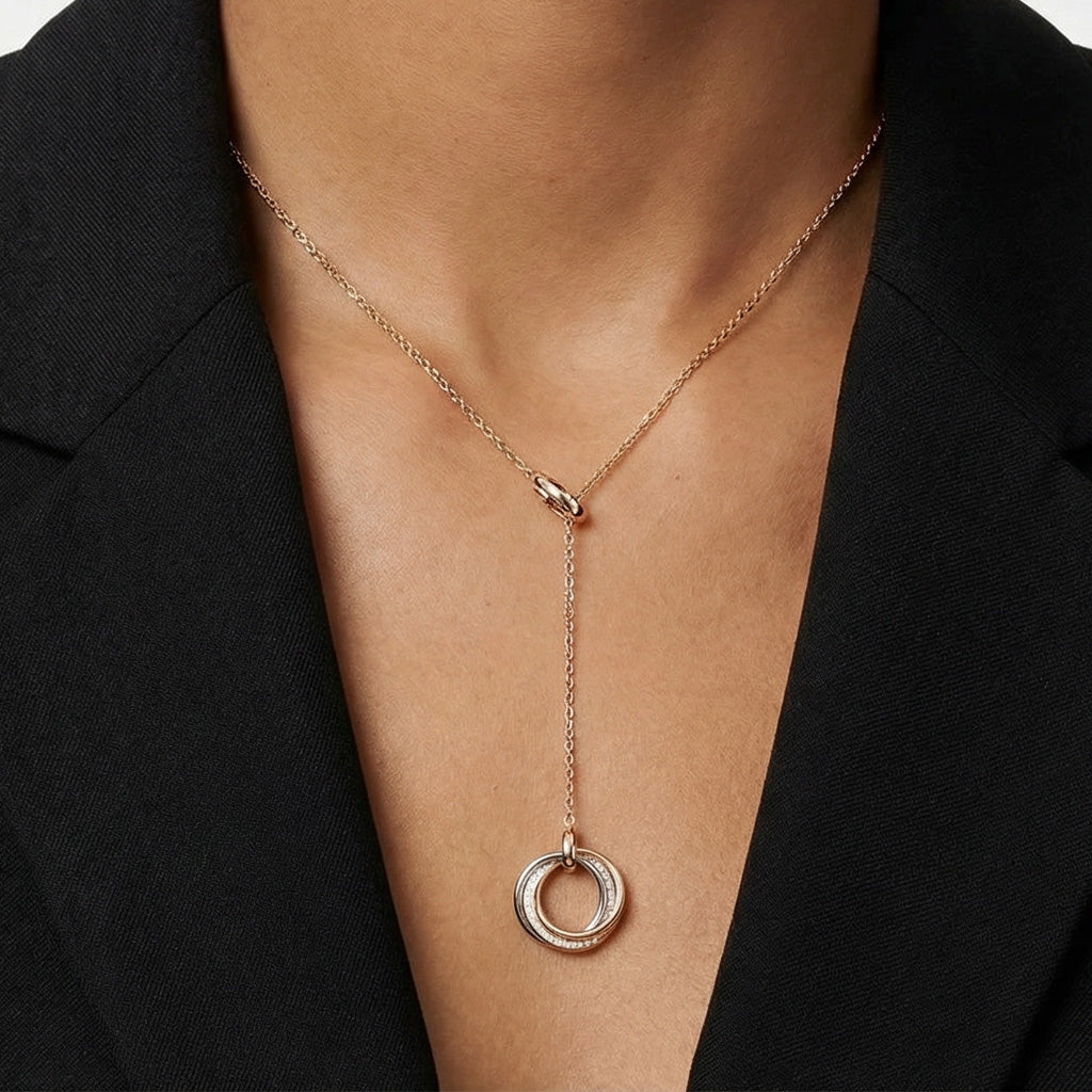 Trinity Circles Pendant Necklace