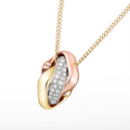 Trinity Cushion Pendant Necklace