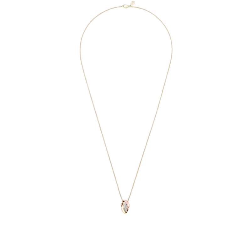 Trinity Cushion Pendant Necklace