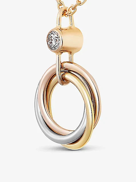 Trinity Interlock Circle Necklace