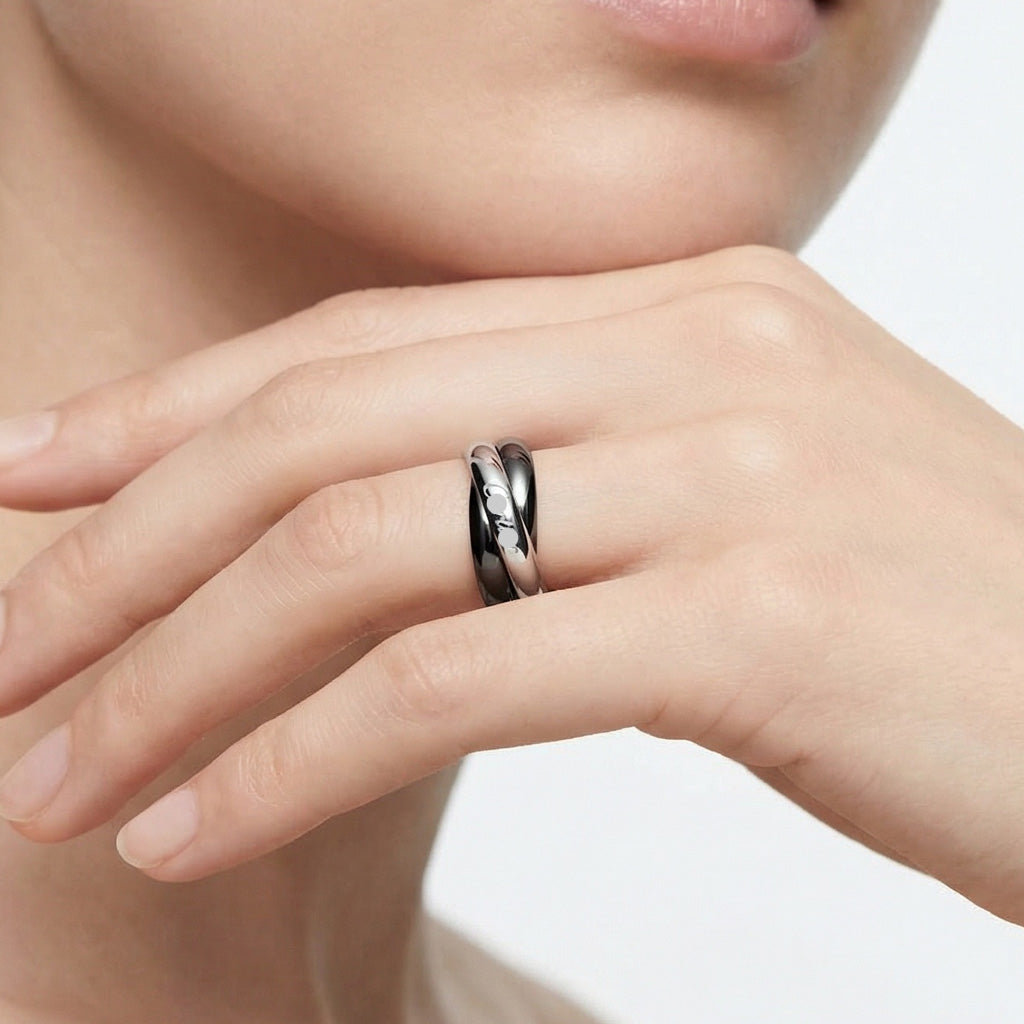 Triple Band Ceramic Ring