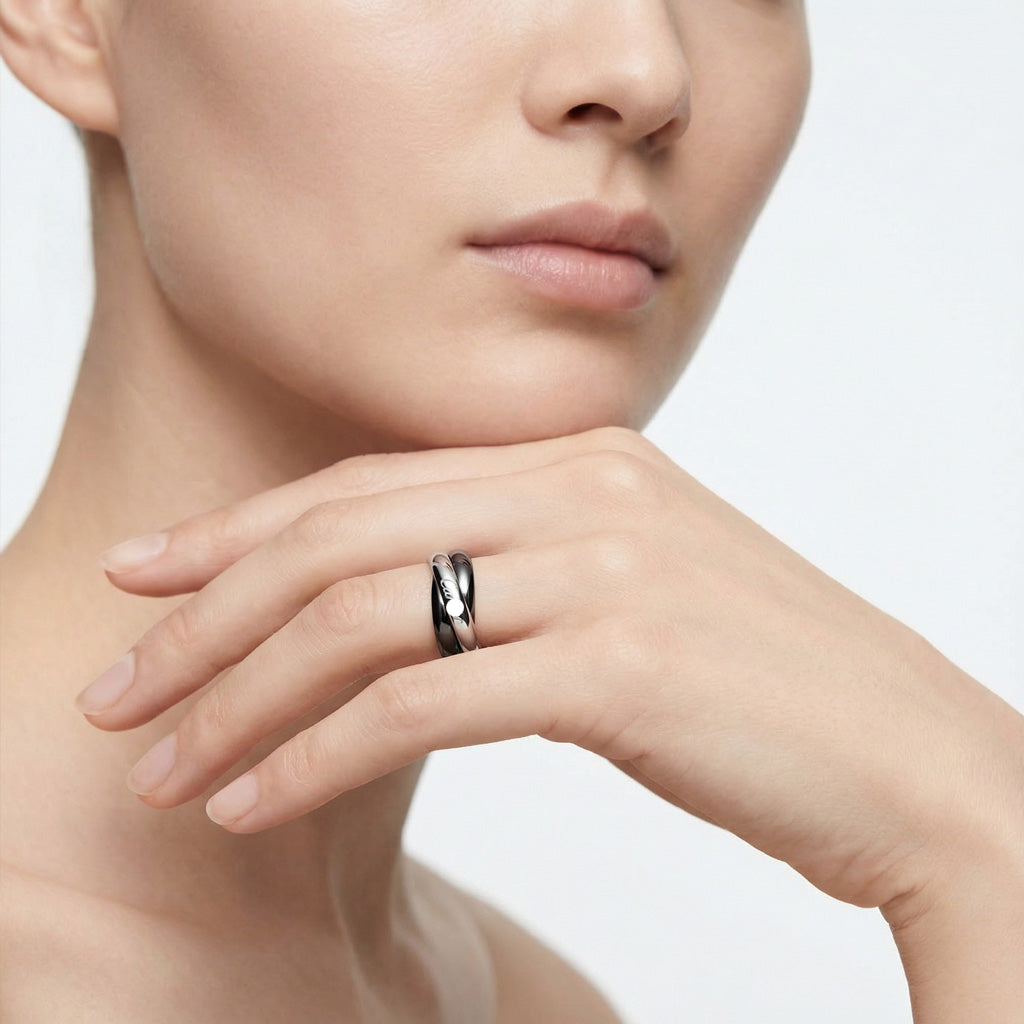 Triple Band Ceramic Ring