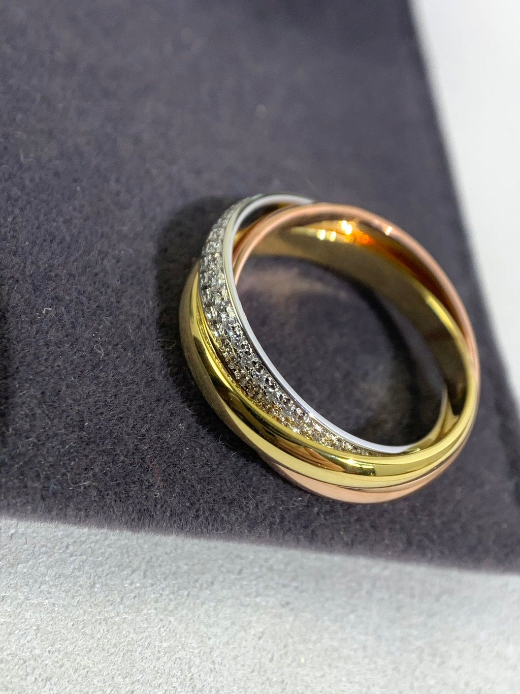 Triple Band Pavé Ring
