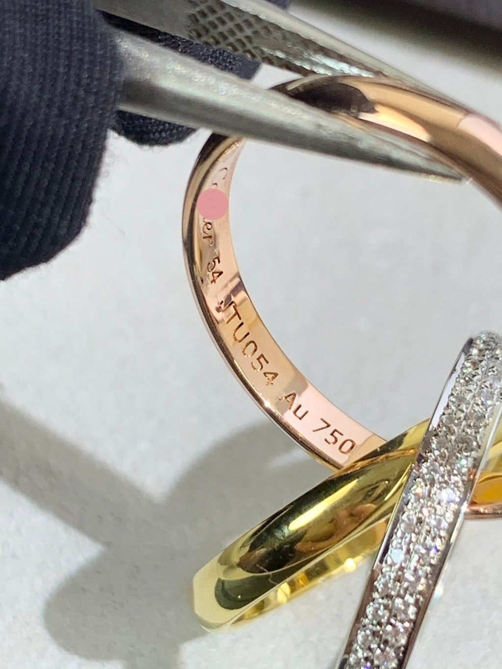 Triple Band Pavé Ring