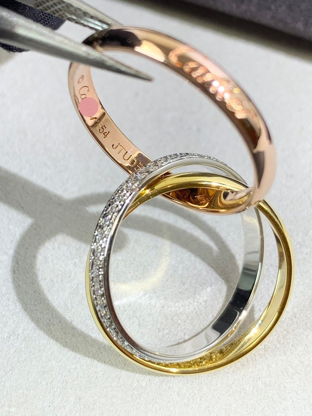 Triple Band Pavé Ring