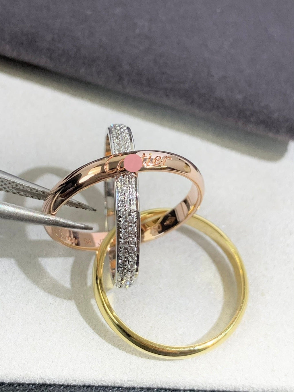 Triple Band Pavé Ring