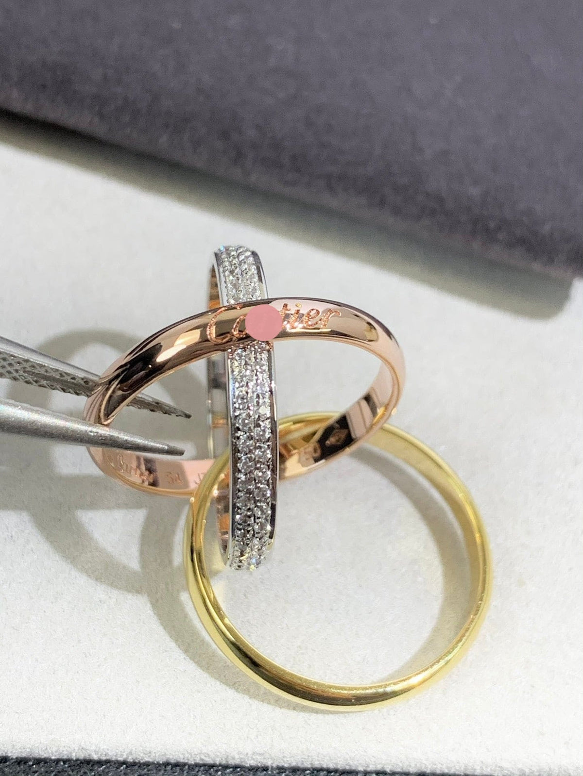 Triple Band Pavé Ring