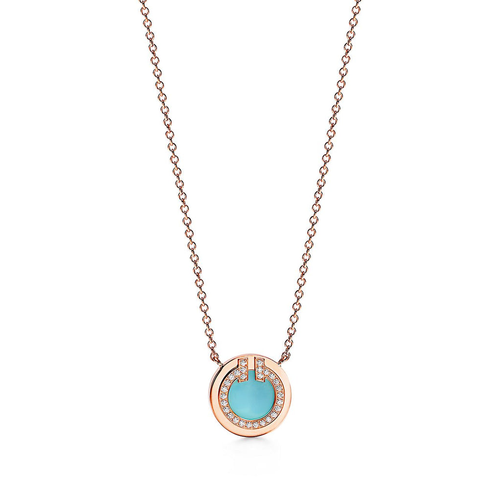 Turquoise Round Pendant Necklace