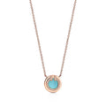 Turquoise Round Pendant Necklace