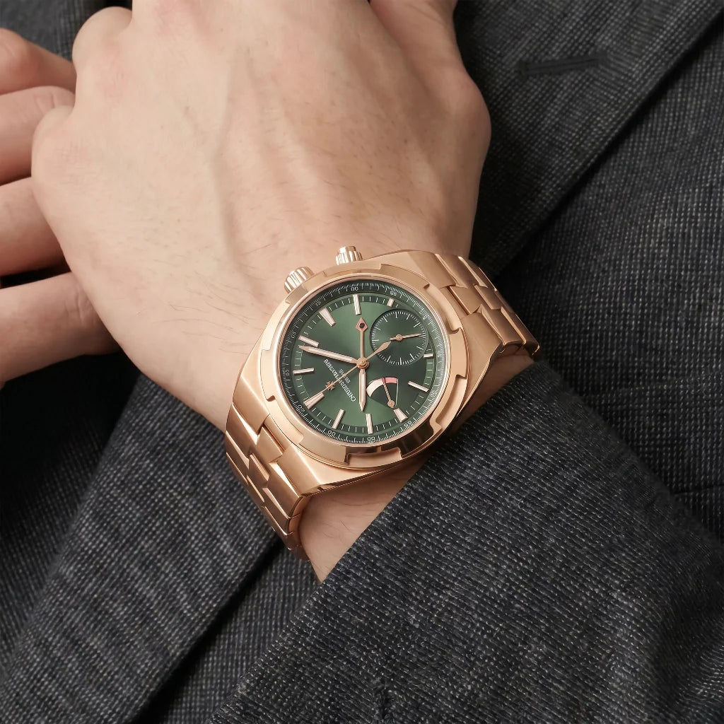 VC Gold Green Multi Dial Watch
