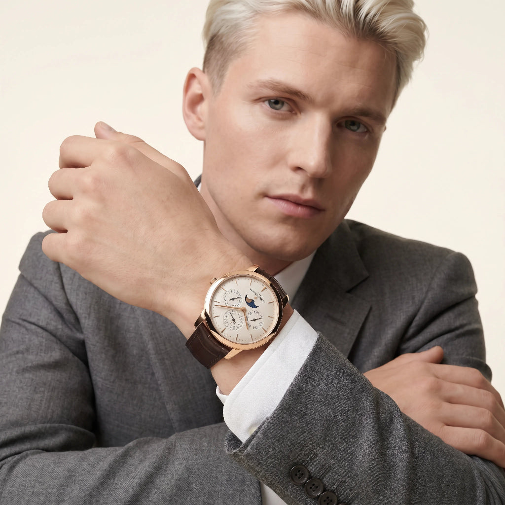 VC Moonphase Style Calendar Dial Watch