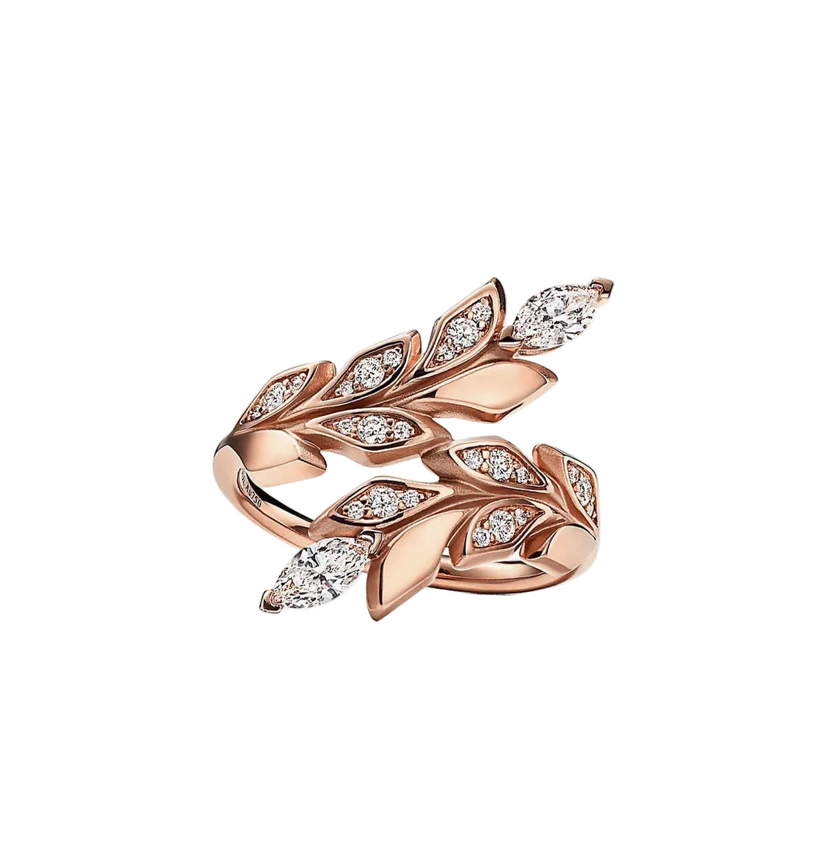 Vine Bypass Leaf Ring