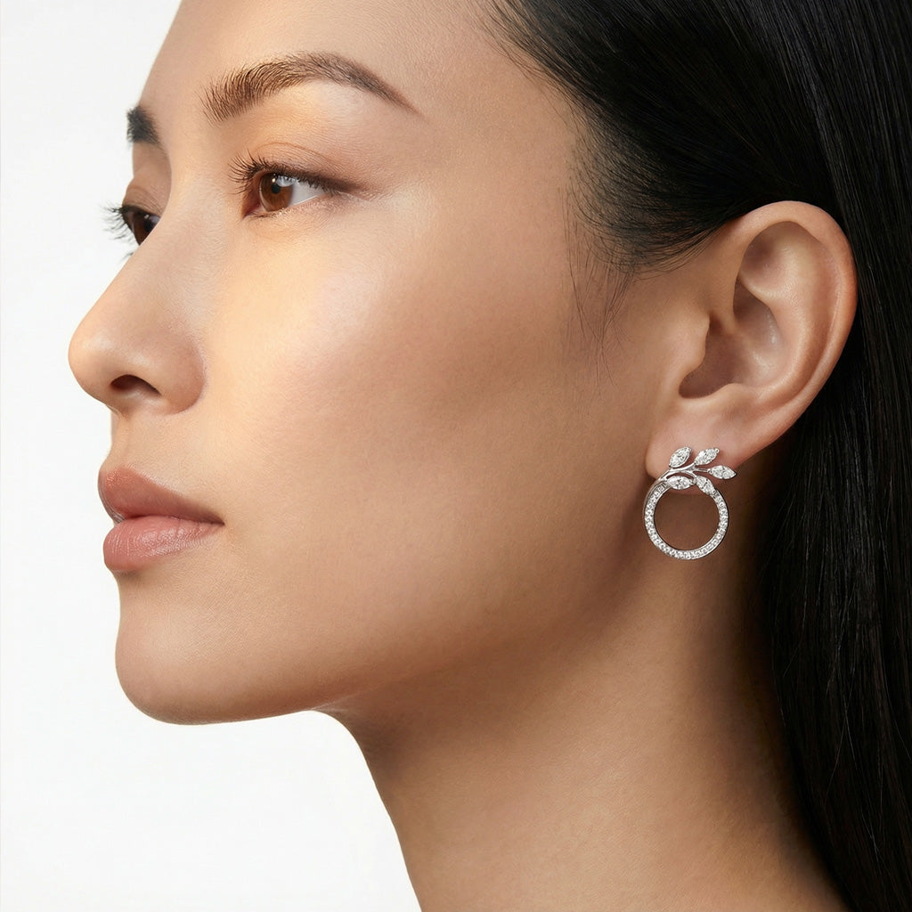 Vine Circle Earrings