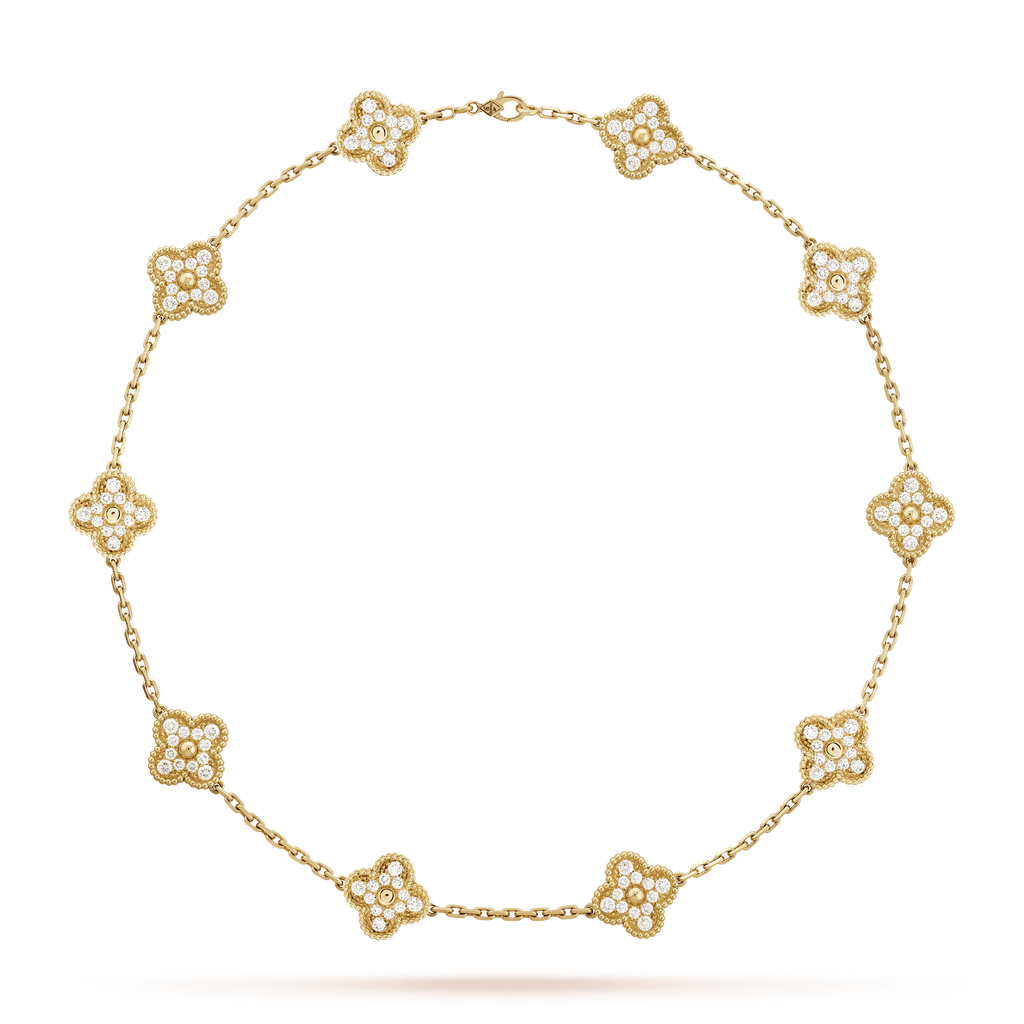 Vintage Alhambra 10 Motifs Necklace Design