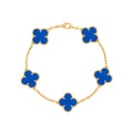 Vintage Alhambra Five Motifs Agate Clover Bracelet