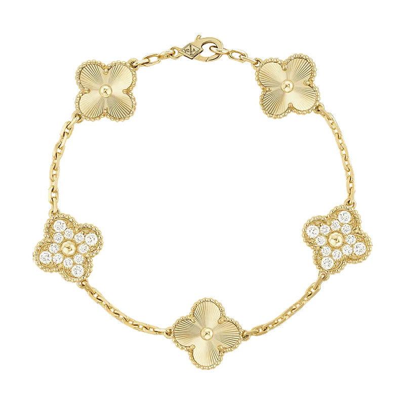 Vintage Alhambra Five Motifs Bracelet
