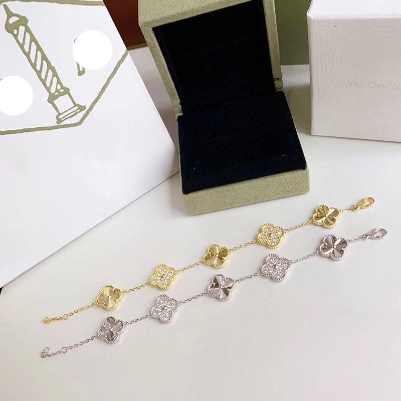 Vintage Alhambra Five Motifs Bracelet