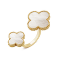 White Clover Between The Finger Ring