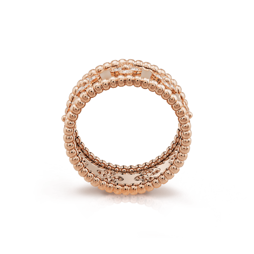 Wide Band Clover Ring