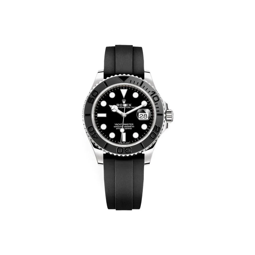 Yacht-Master Black Dial Oysterflex Men's Watch
